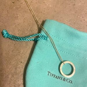 1837 Tiffany & Co. Sterling Silver circle pendant.